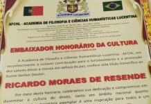 Dr. H.C. Ricardo Moraes de Resende como Embaixador Honorário da Cultura da AFCHL no Brasil e no Exterior